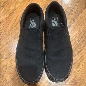 Vans Men's Classic Black Slip-On Sneakers